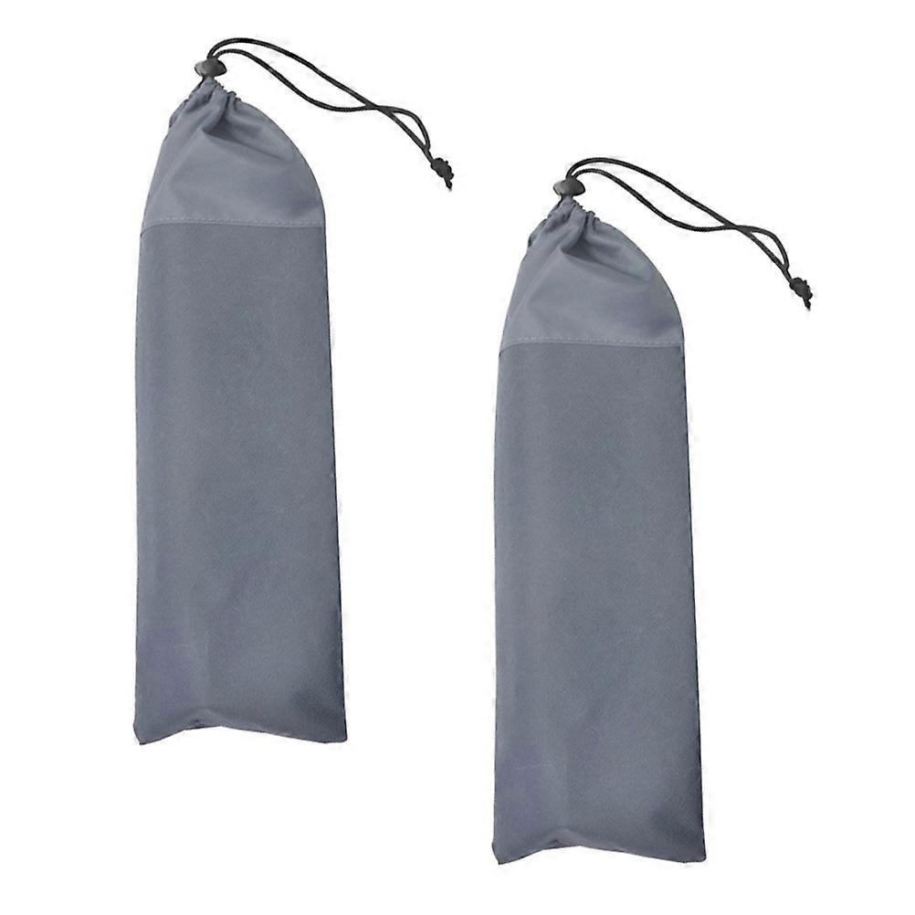 Tent Peg Bag 2Set Simple Design Oxford Fabric for Portable Storage During Camping Trips
