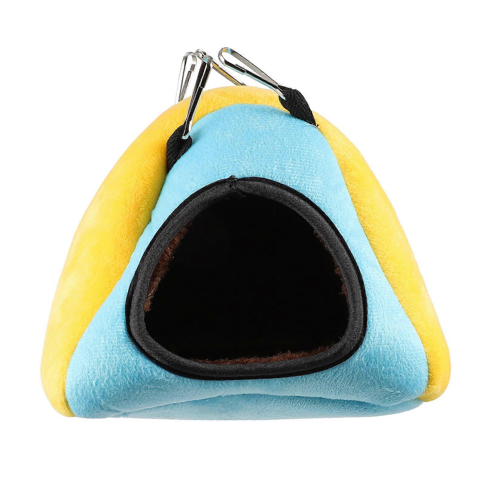 Warm Yellow Pet Bed House for Hamsters and Small Animals Made of Cloth Lightweight Durable Design