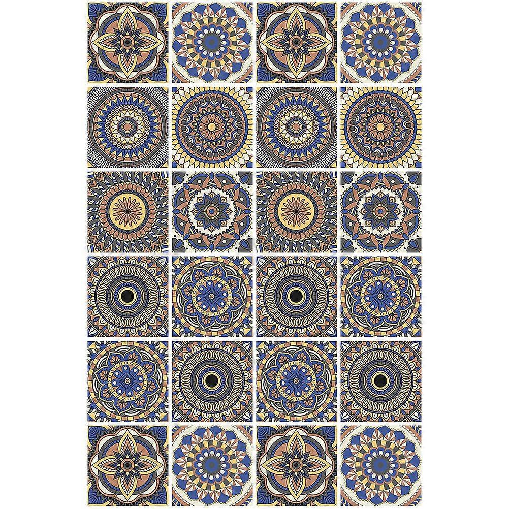 Removable Adhesive Tile Decals For Homeowners and DIY Enthusiasts Assorted Color Durable 24Pack