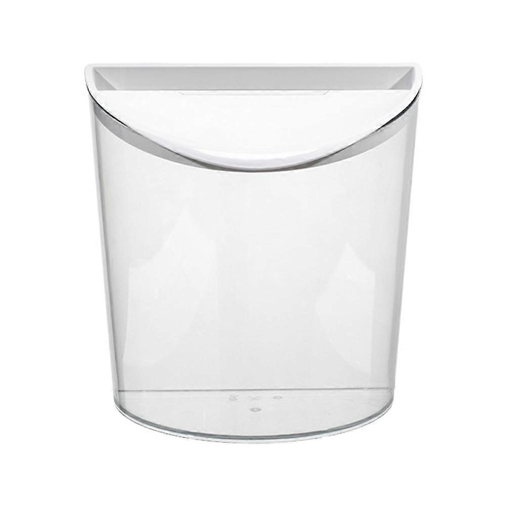 Desktop Waste Bin For Household Users Transparent Modern Design 29.5x29x16.5cm Easy To Take Out And Clean Up The Inner Garbage 1Pack