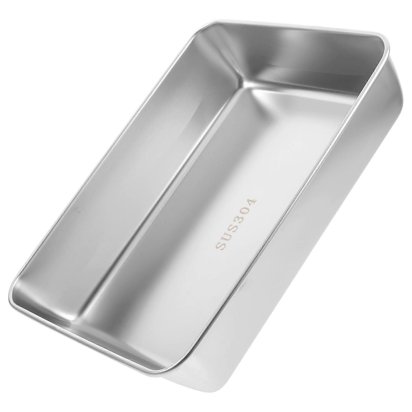 Oven Tray Cooking Preparation Rectangle Storage 25.80X20.40X5.20CM Silver 1Set