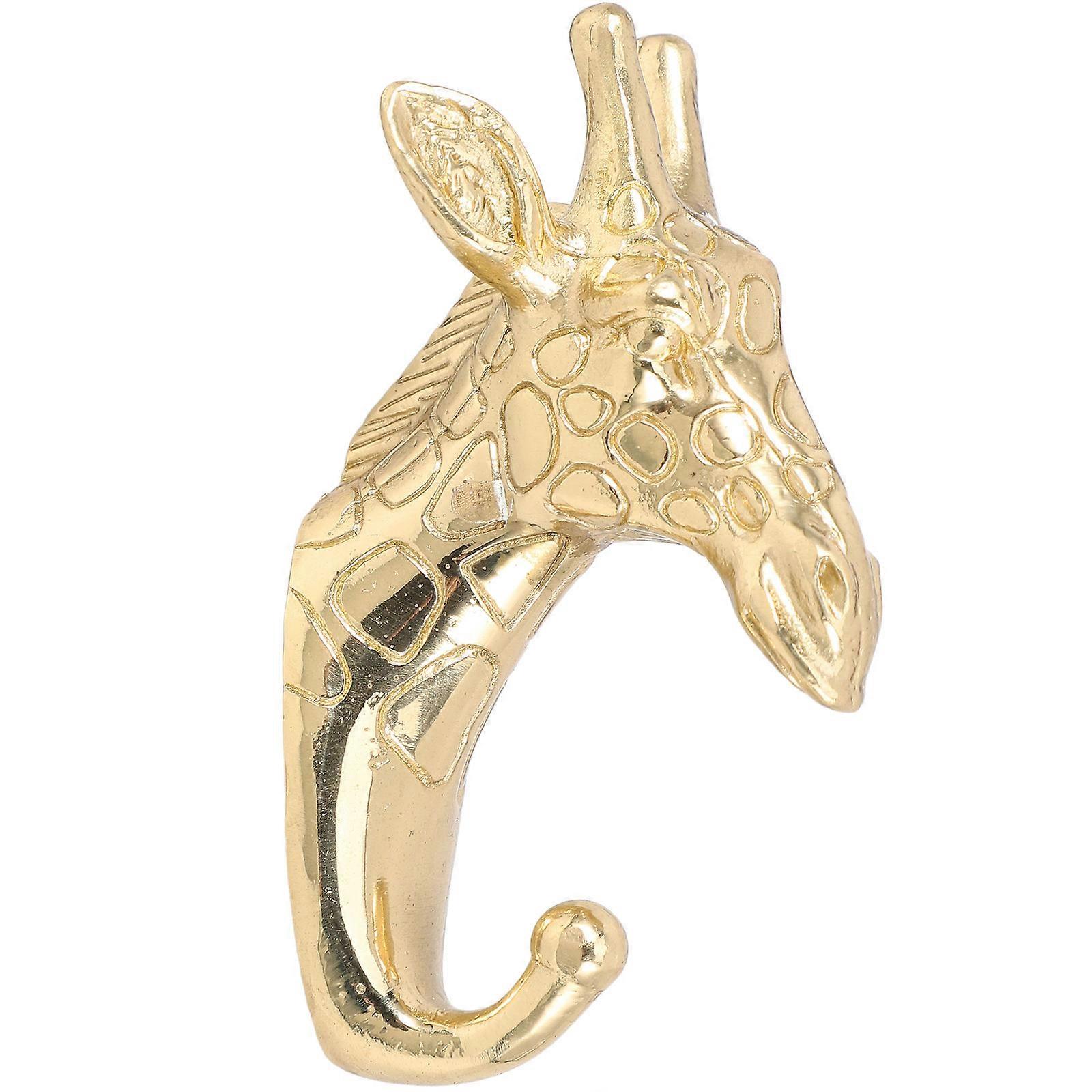 Golden Brass Wall Hook for Storage Use Crafted from Brass and Stylish Useful in Any Room