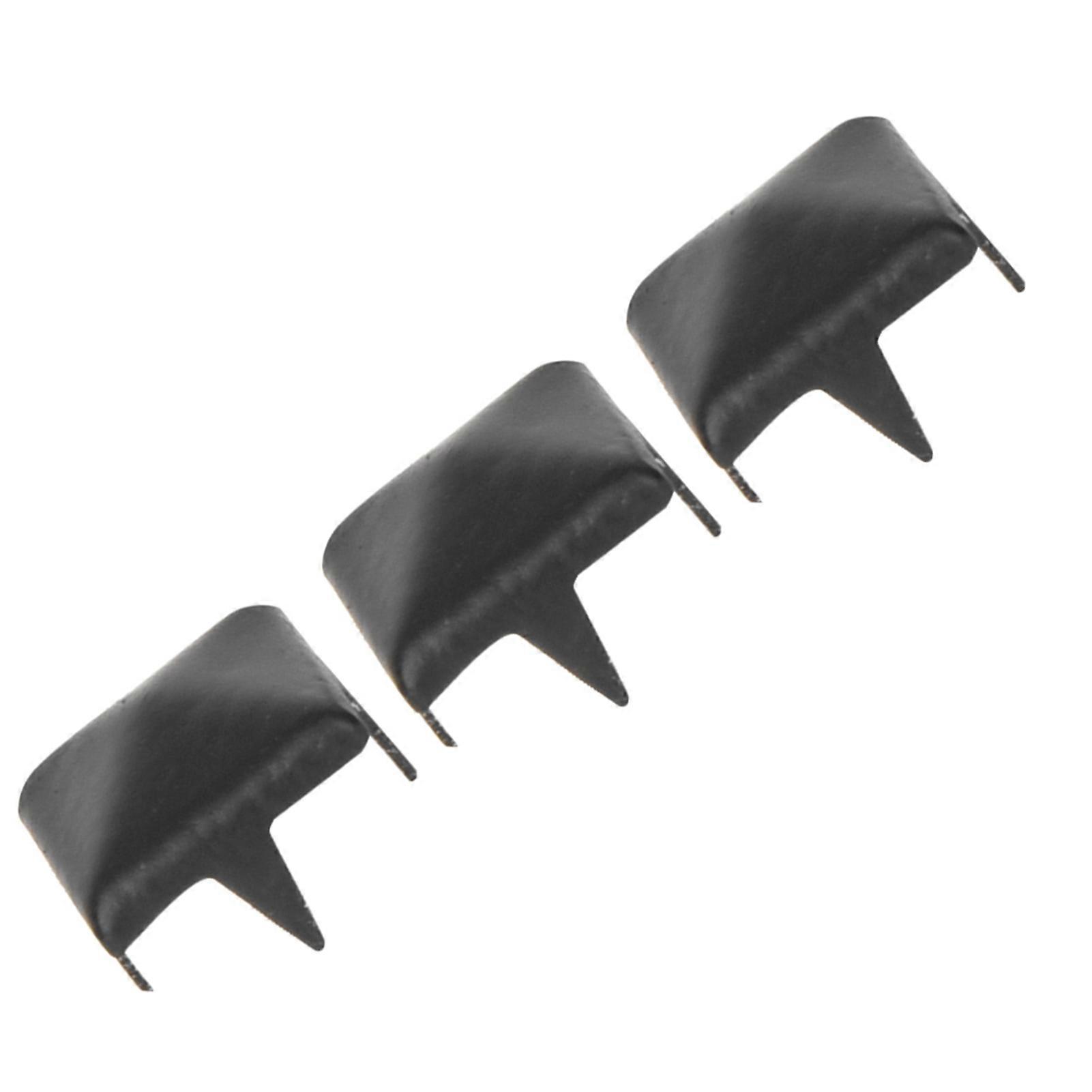 200Pcs 9mm Matte Black Square Rivets Metal DIY Decoration