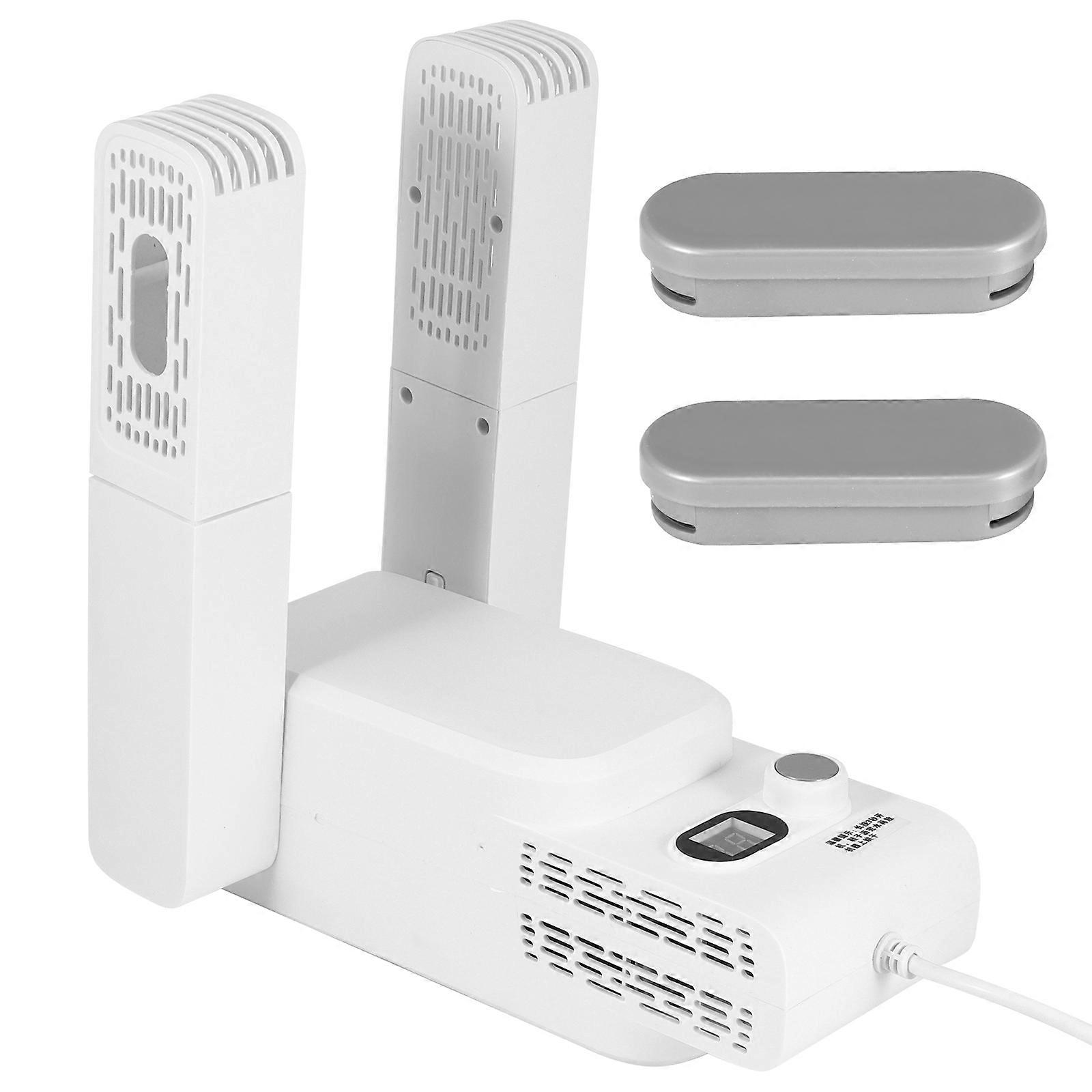 UK Standard Foldable Extendable Sterilizing Shoe Dryer White