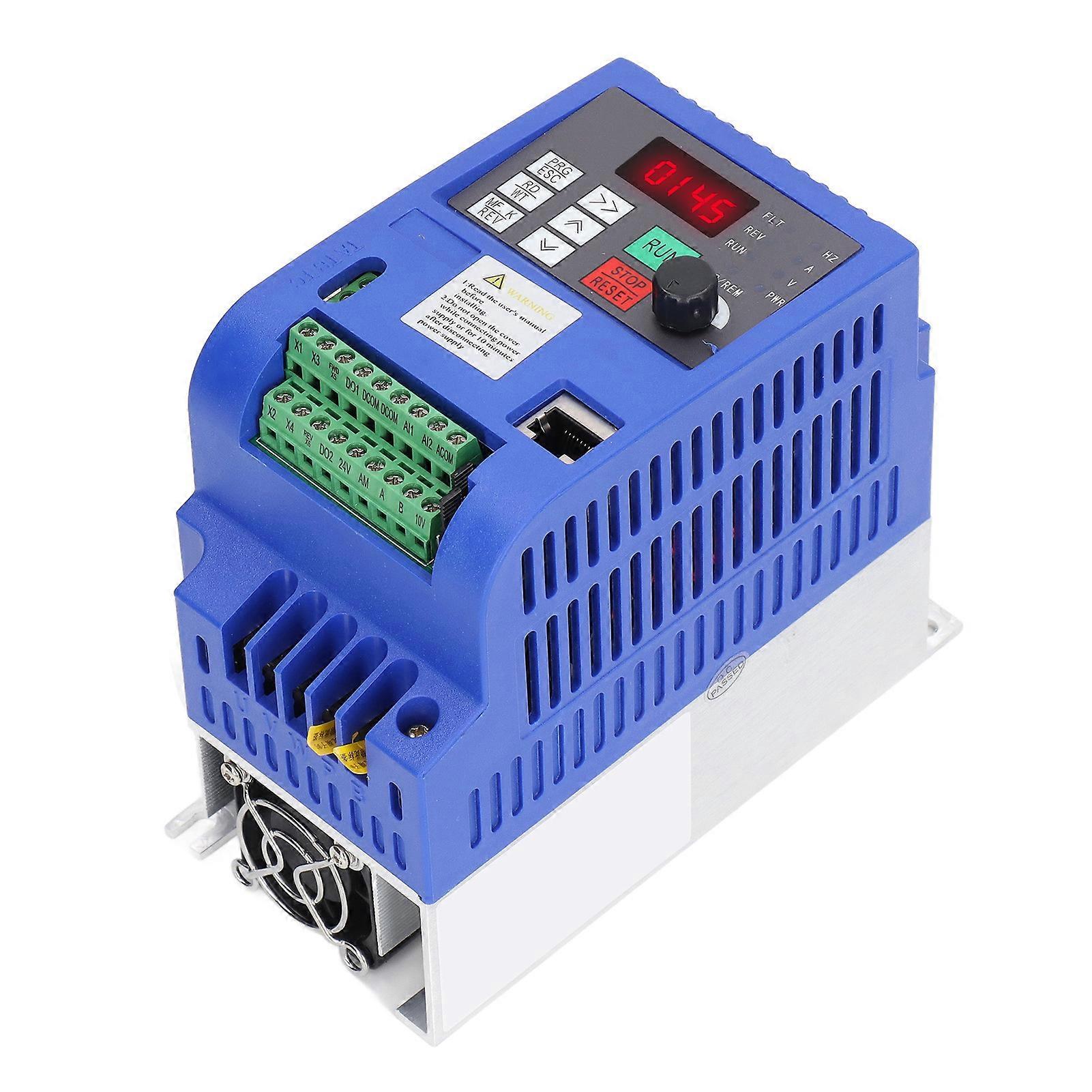 Variable Frequency Drive Single Phase 220V AC Input 3 Phase 0‑220V AC Output 1.5KW VFD