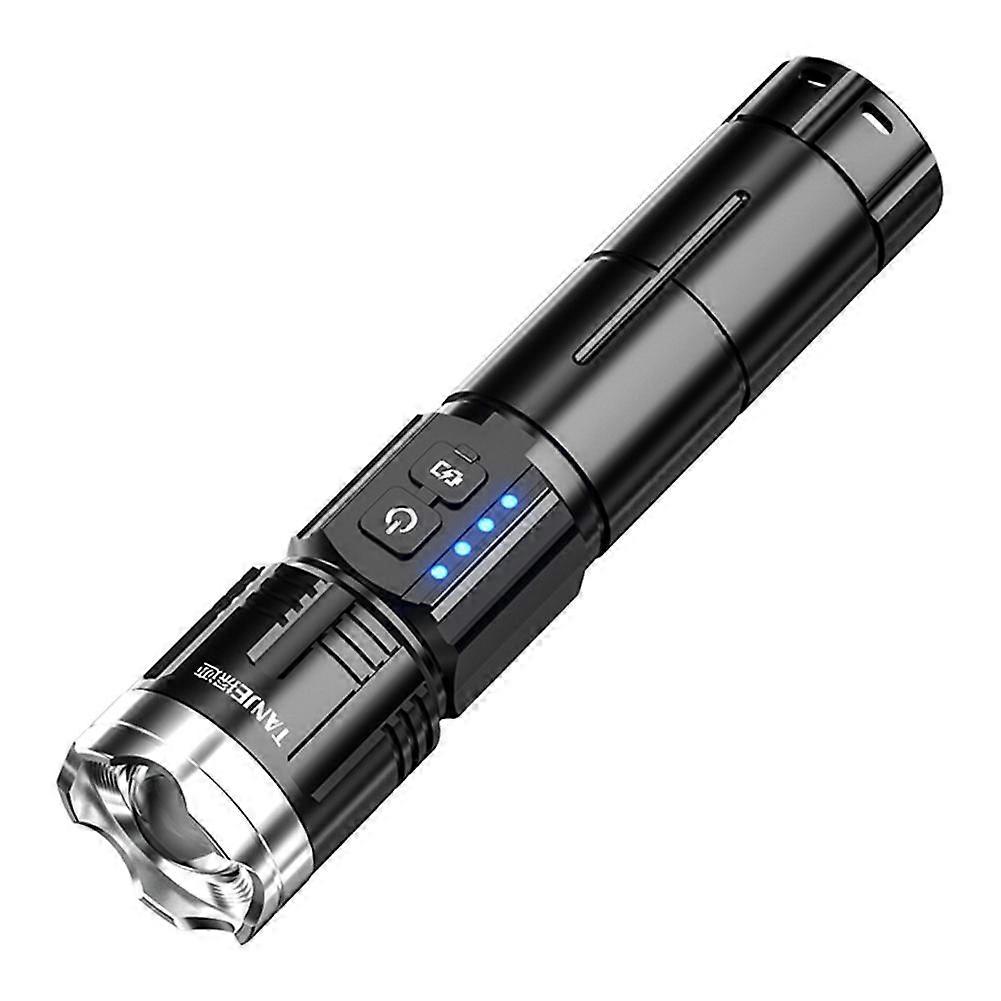 LED Flashlight Zoomable Light SuperBright Torch USB Rechargeable UK Lamp