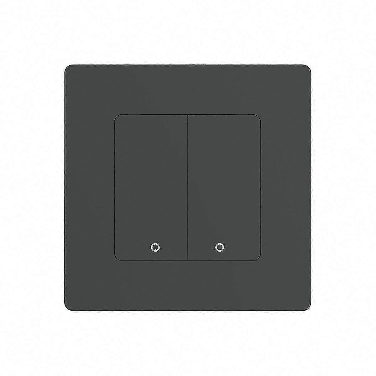 Tuya WiFi Smart Light Switch 2-Gang Dimmer, Works with Alexa & Google Home, Remote Control via Smart Life App
