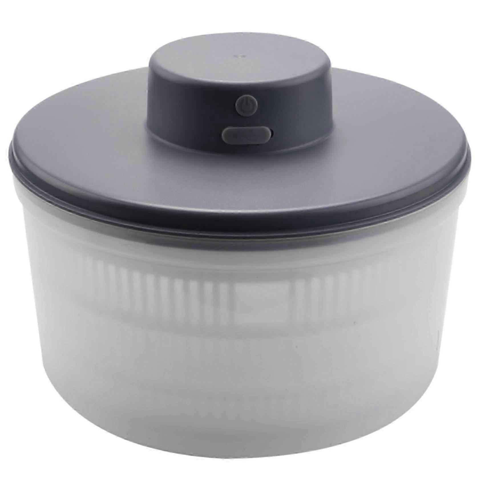 Electric Salad Spinner with USB Rechargeable Function for Lettuces and Vegetables Drying