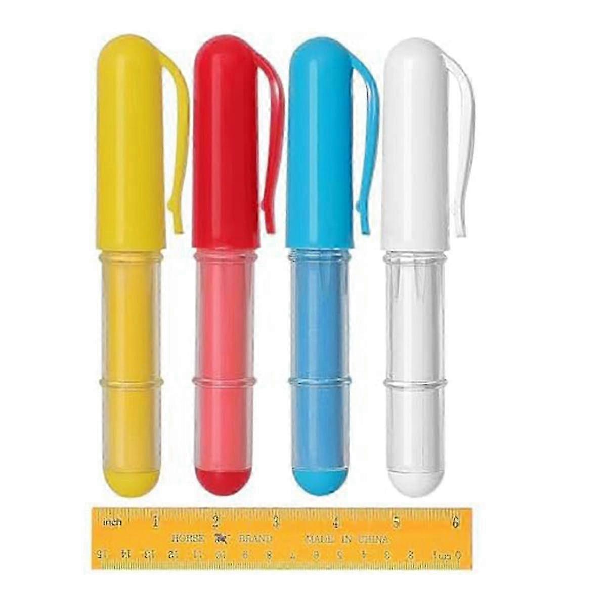 Fabric Chalk Markers for Sewing, Quilting & Crafting: Erasable Chalk for Tailors, with Ruler Set (4PCS) for Various Fabrics Work