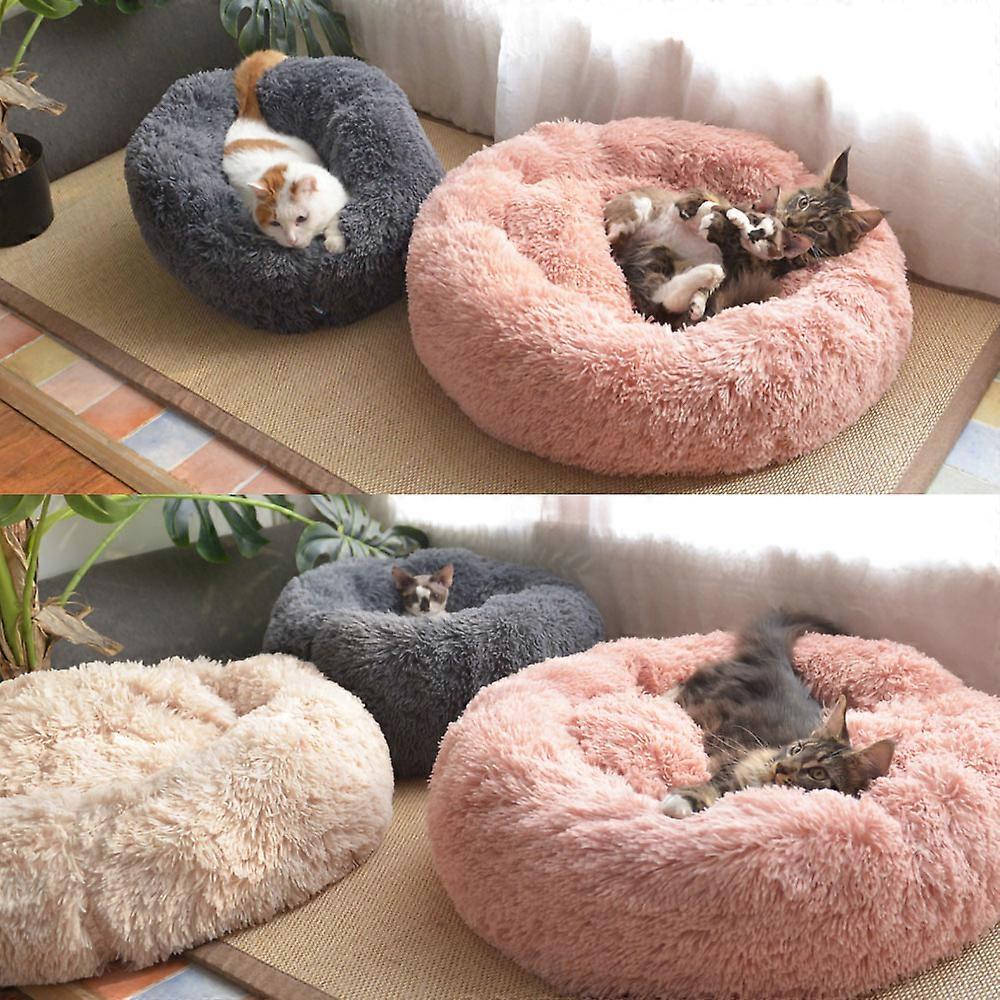 Soft Plush Round Pet Bed Cat Soft Bed Cat Bed for Cats Small Dogs