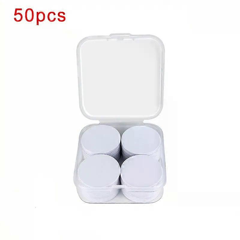 20pcs/50pcs 1356MHz Ntag215 Coins Cards With Adhesive Backing 504 Bytes ISO/IEC 14443 A 25mm Waterproof PVC Ntag 215 NFC Tag