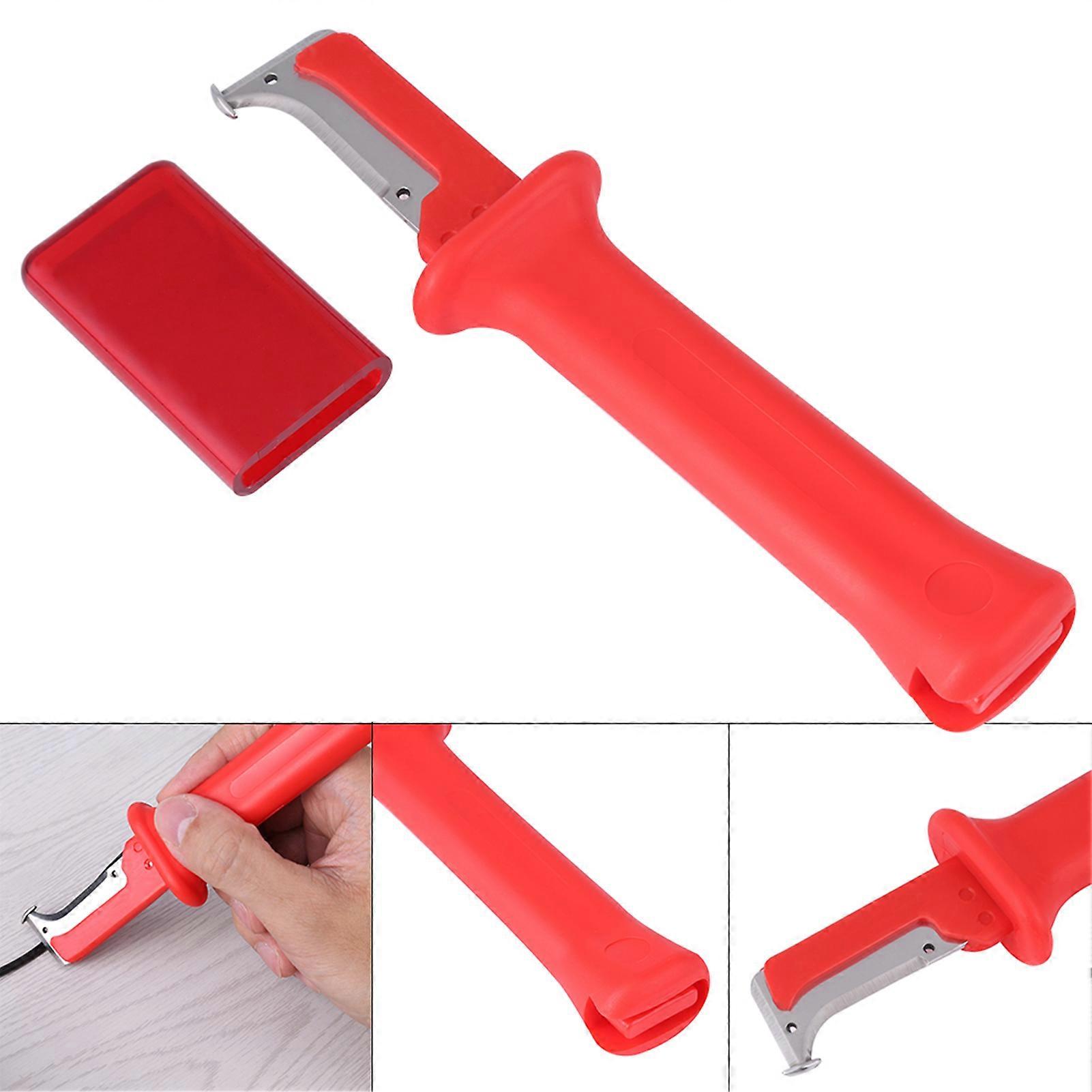 1 PC Red German Type Insulated Cable Wire Stripper Cutter 18cm
