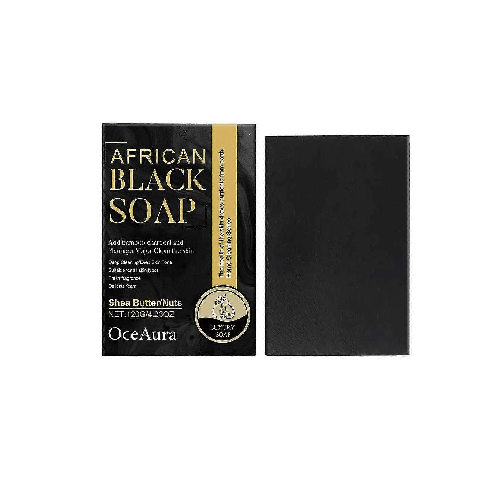 OceAura Gentle Cleansing Soap Charcoal Avocado Cleansing Soap Gentle Cleansing Pores Oil Moisturizing Nourishing