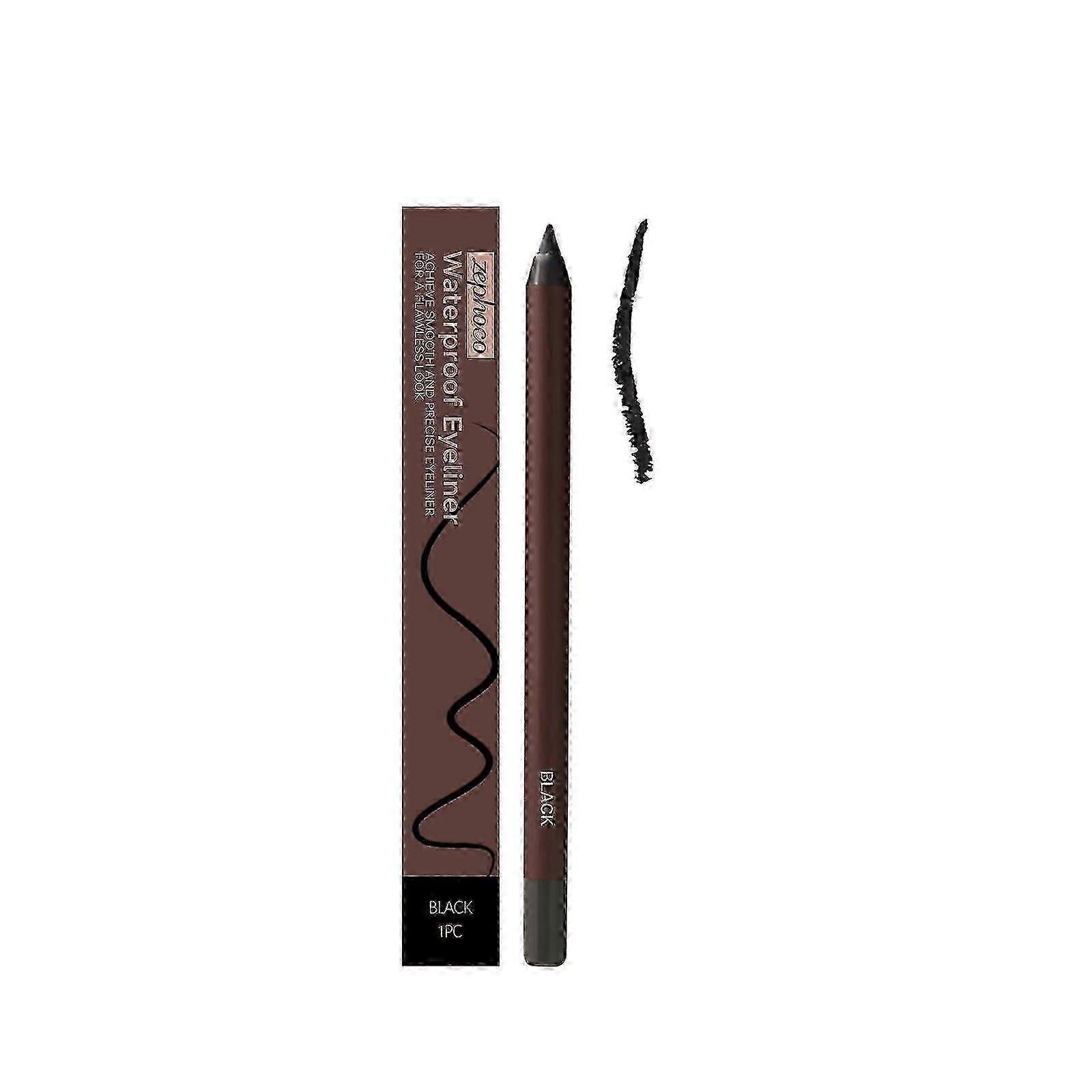 Persona Eyeliner Blyant Vandtæt, 24 Timer Vandtæt Duo Sharpenable Øjenblyant Sort