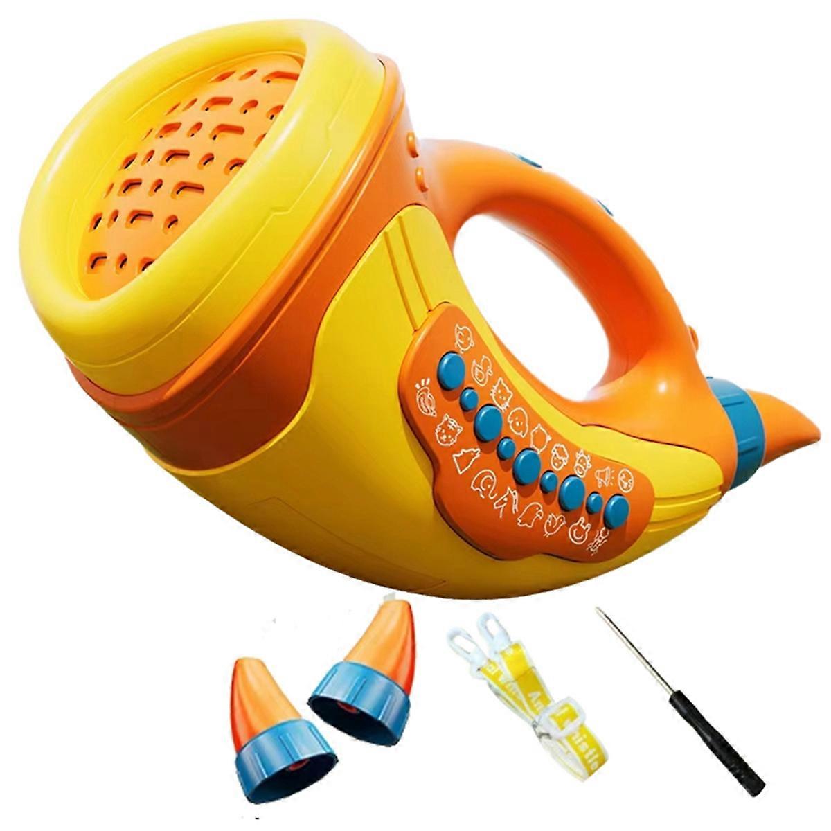 أطفال ضربة القرن الموسيقية مع 30 أصوات لعبة مكبر الصوت لسعة الرئة وهدية عيد ميلاد أو