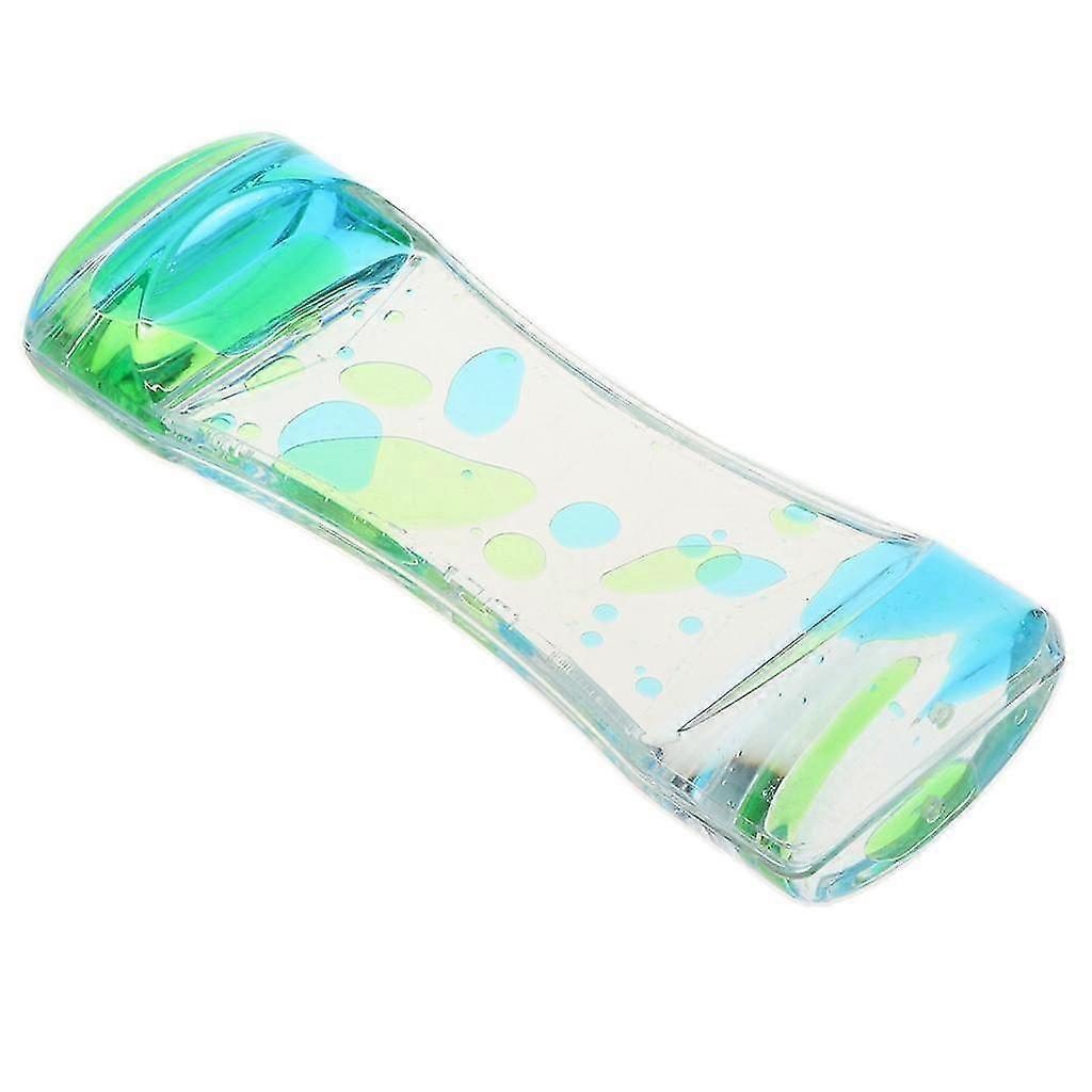Double Floating Huile Sablier Jouet Sensoriel Vert