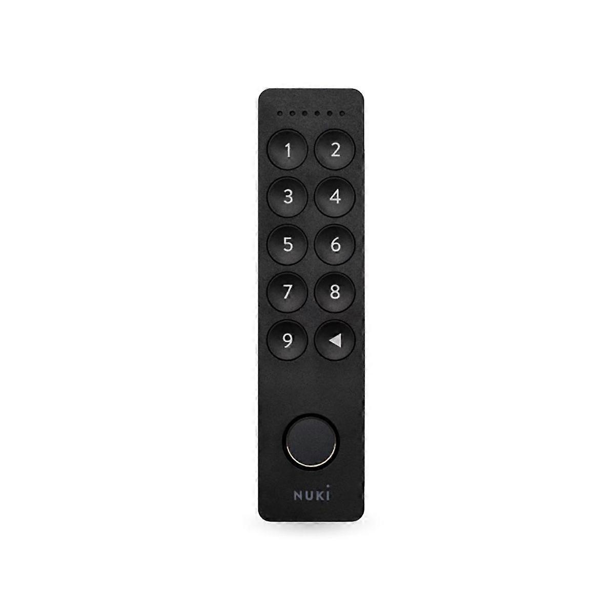 Keypad with fingerprint reader for connected lock, Black