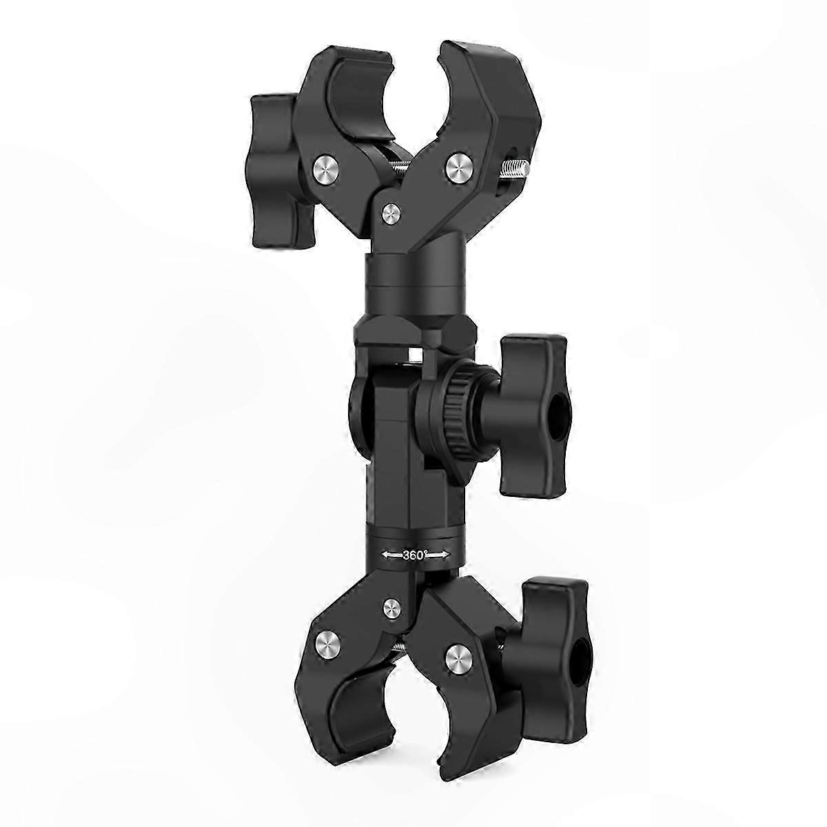 Adjustable Dual Clamp Mount Bracket for Camera Accessories Holder Arm Support