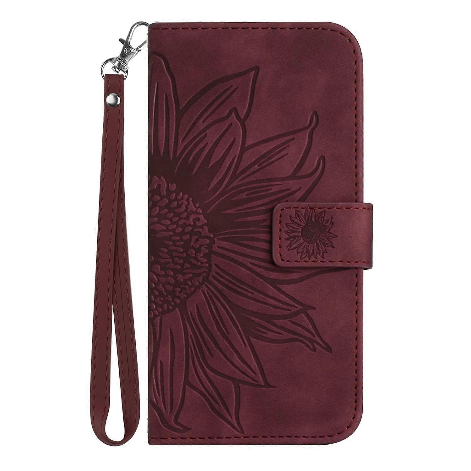 Case Compatible With Motorola Moto E22 / E22i Leather Wallet Stand Case For Moto E22 / E22i Brown