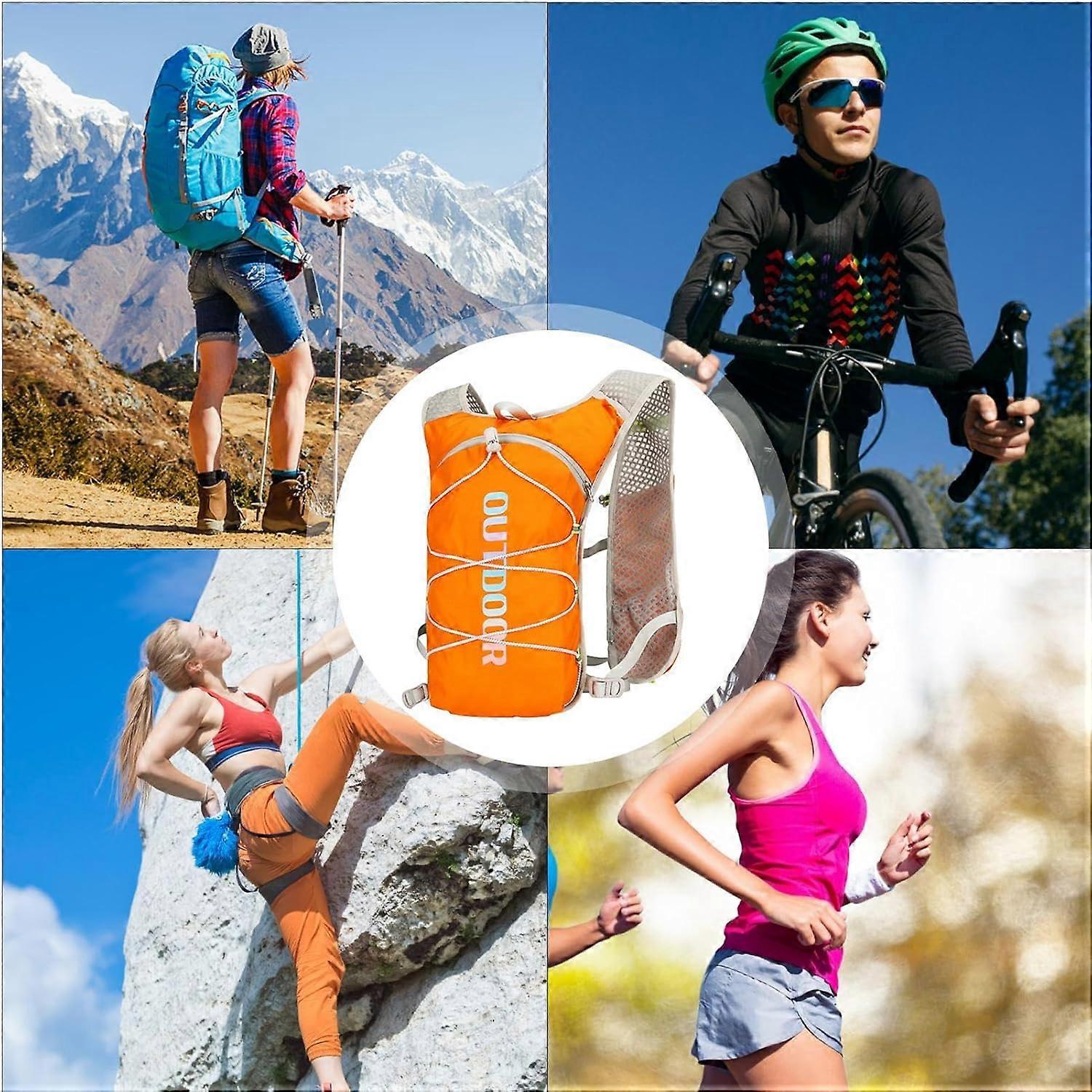 Running Water Backpack Hydration Vest Reflective LargeCapacity Hydration Pack For Running, Cycling, Camping, Hiking