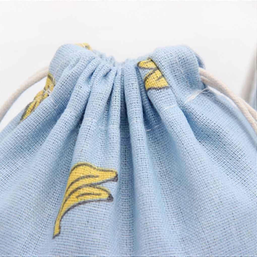 Drawstring Snack Sundries Storage Buggy Bag Pocket Container Banana Printed Gift