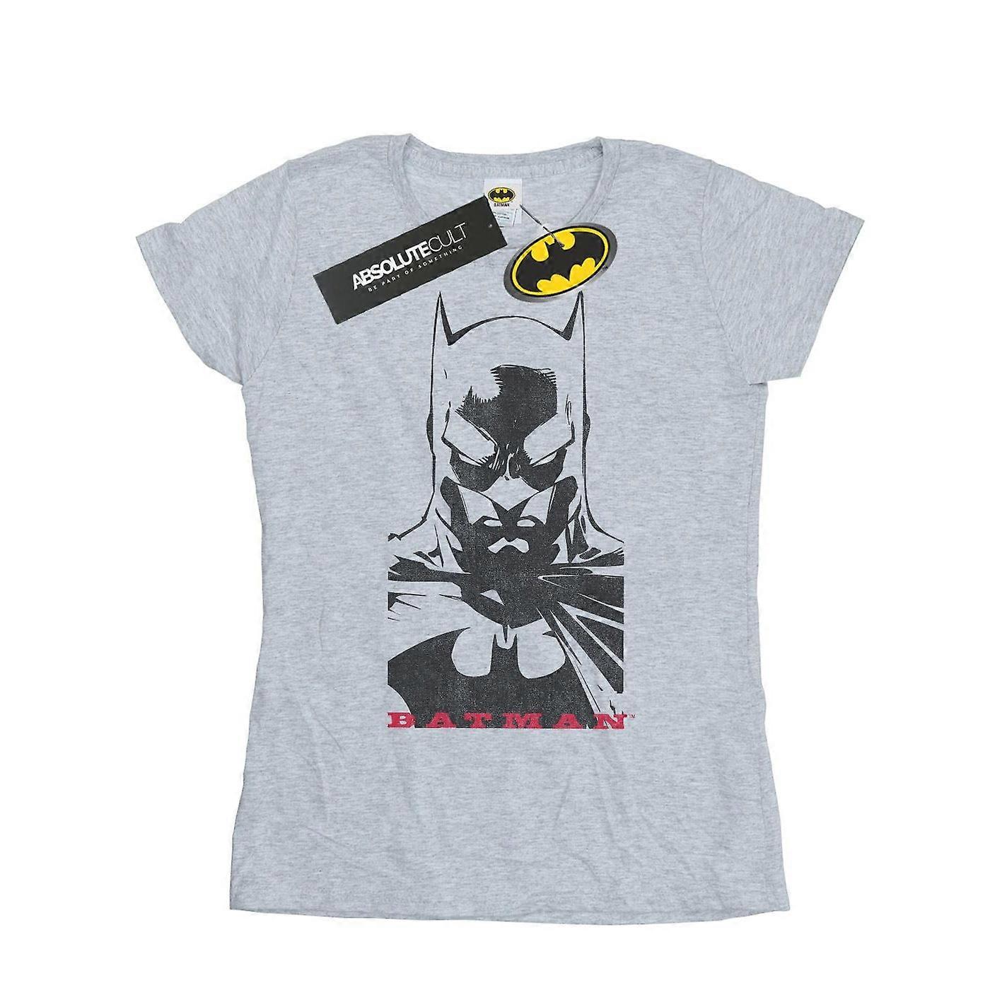 DC Comics Dámské/Dámské Batman Solid Stare Bavlněné Tričko