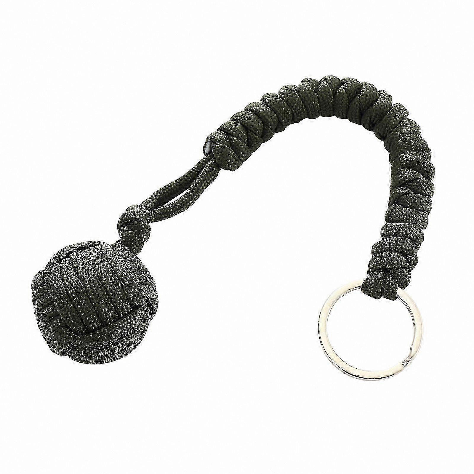 Survival Keychain with Paracord and Emergency Window Breaker for Outdoor Safety and Self-Defense Lanyard Tool