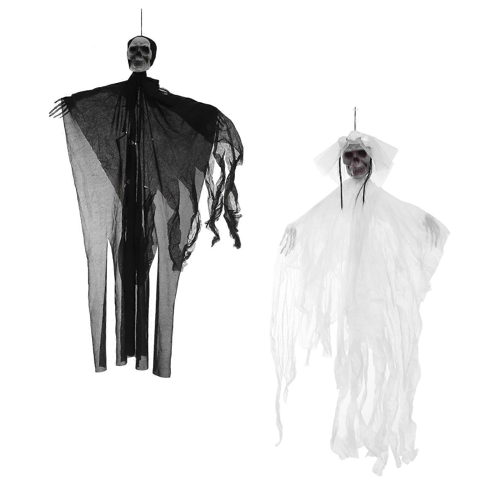 Creepy Skeleton Decorations For Halloween Events Such As Parties And Haunted Houses Assorted Color Atmosphere Enhancement 2Set
