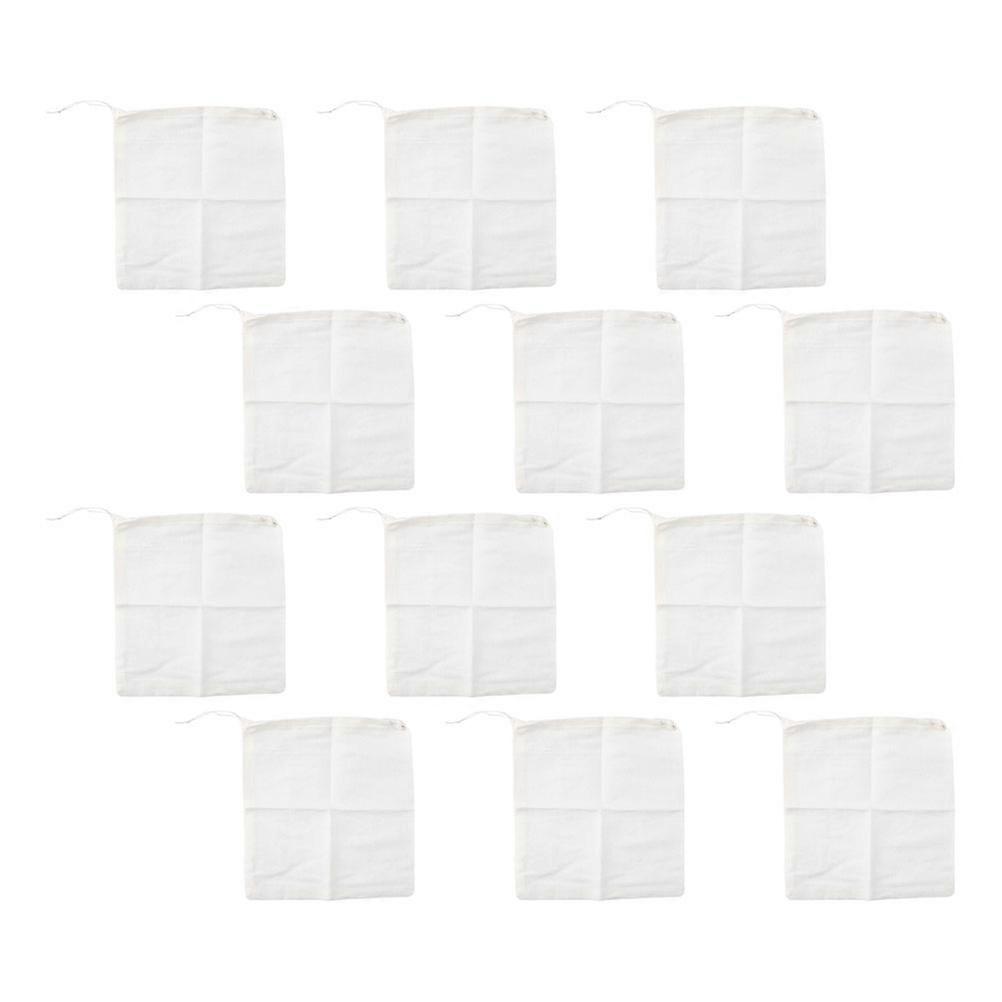 Reusable Filter Bags Cotton for Storing 12Pcs Soup Bags