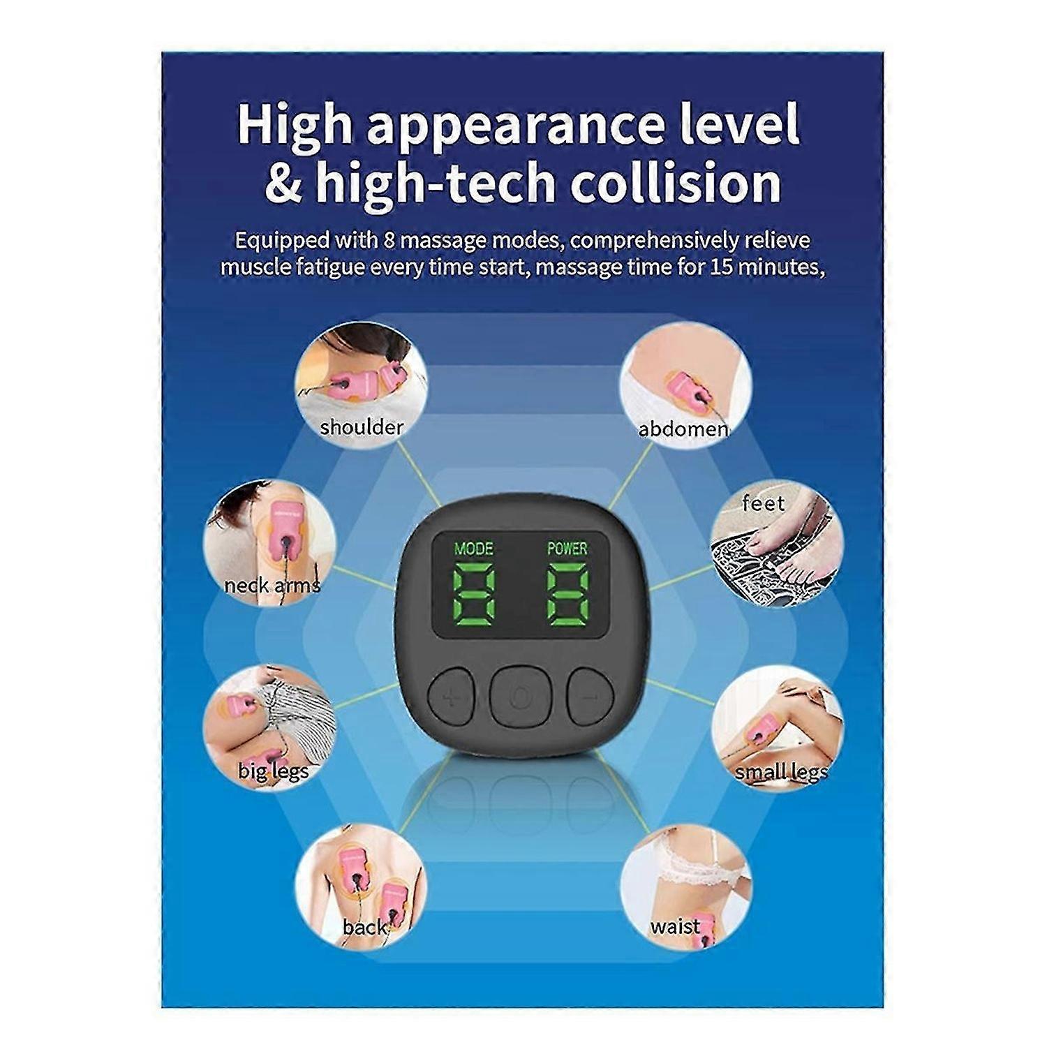8 Mode TENS&EMS Variable Frequency Pulse Digital Therapy Acupuncture Body Massage Physiotherapy Slim