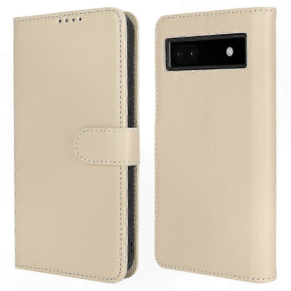 Shockproof Leather Wallet Case for Pixel 6a, Compatible Phone Cover with Stand Function