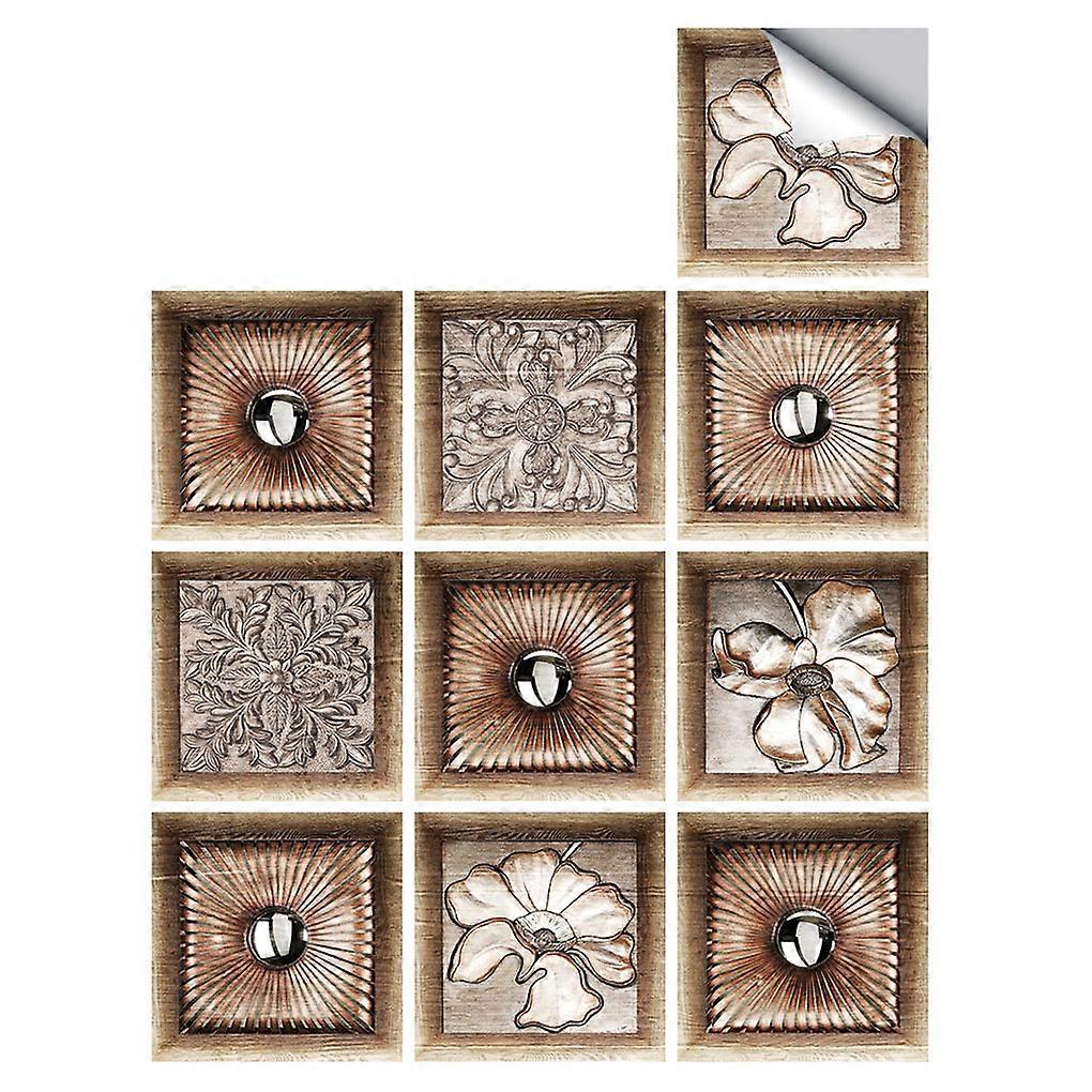 Seinälaatta Kukkatarra Seinämaalauslaattatarra Vedenpitävä Itseliimautuva Laattatarra