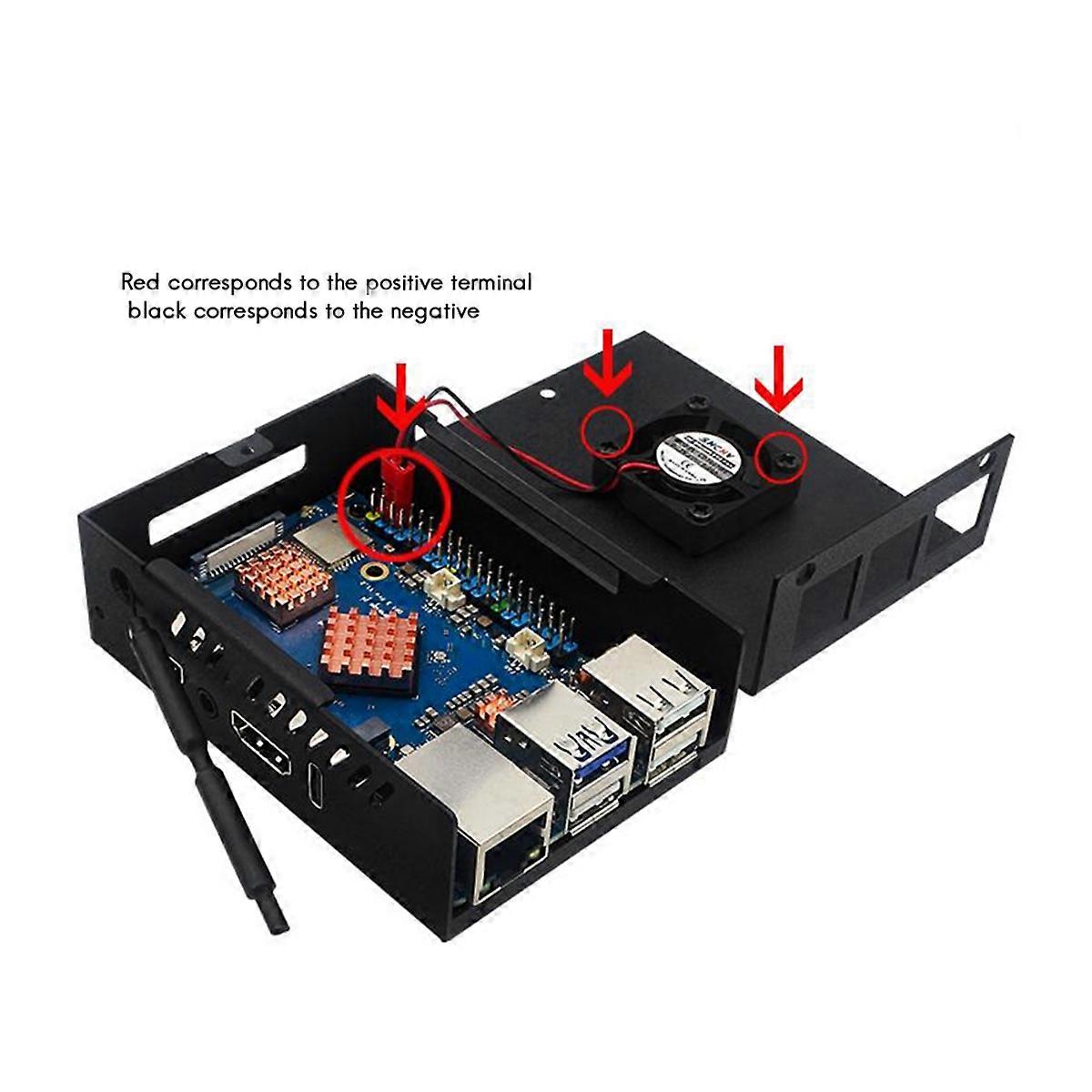  Host Cooling Case For OrangePi 5 Pro Metal Case B