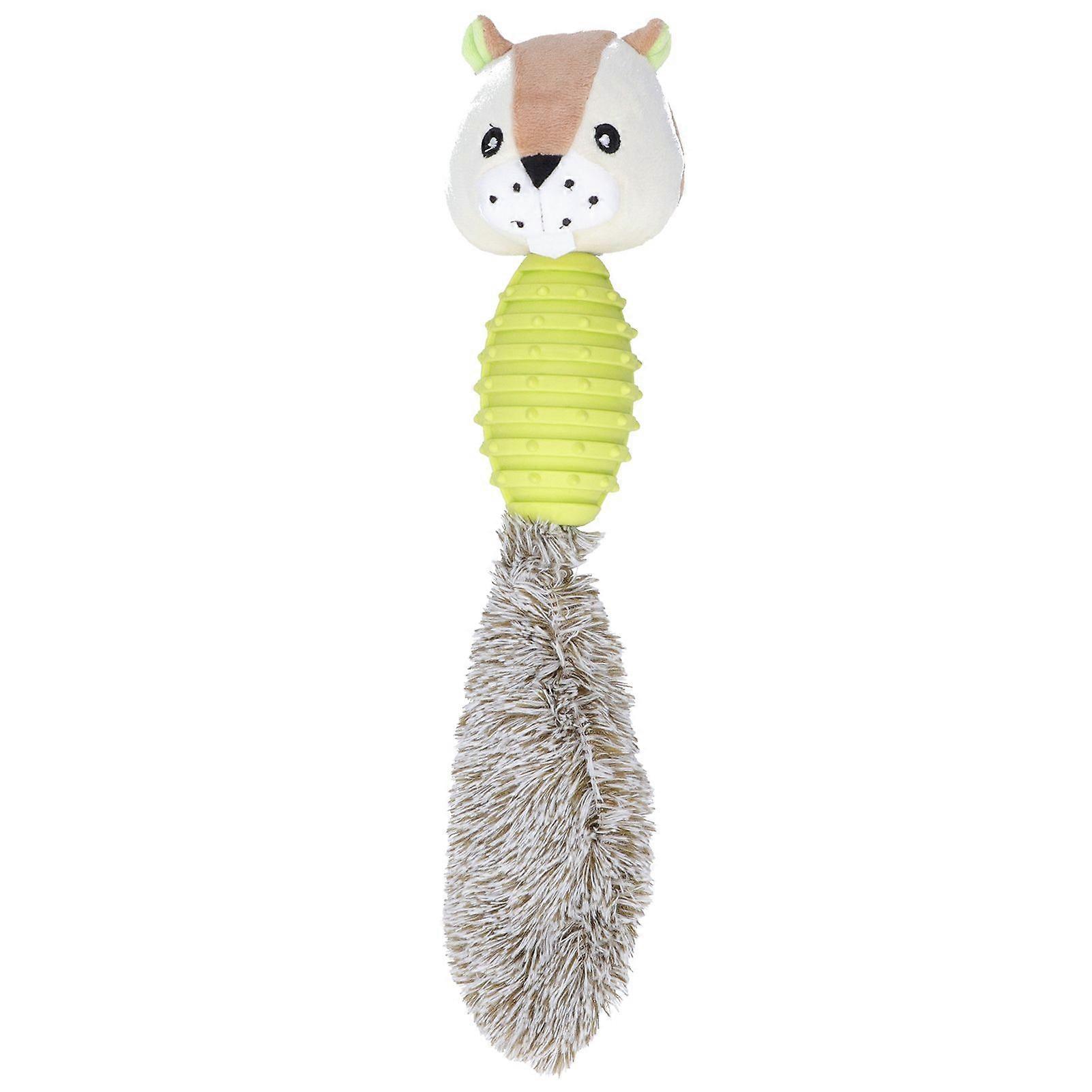 Pet Chew Toys Teeth Cleaning Biting Interactive Training Stuffed Plush Animal Doll for DogGreen Seal