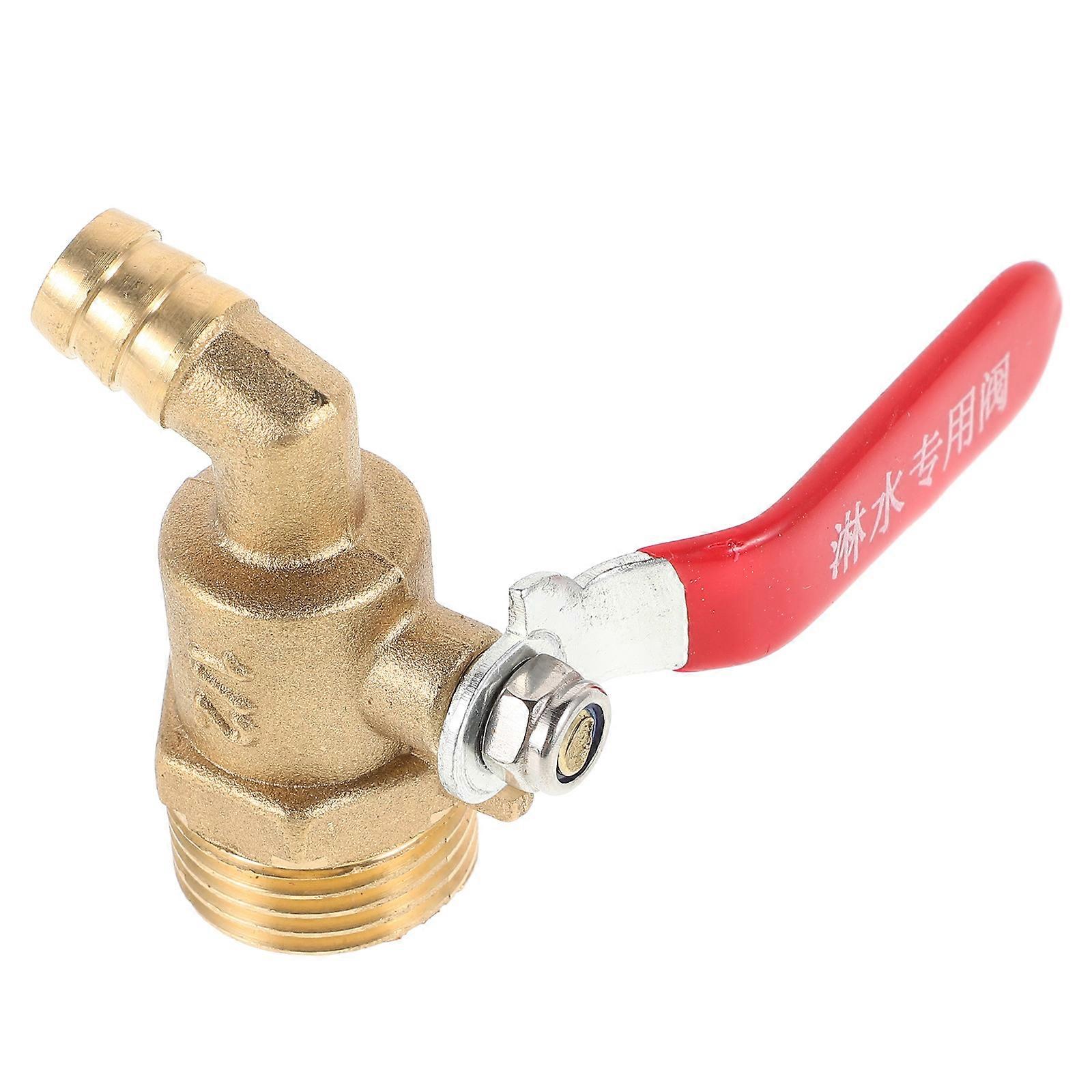 Quick Connection 3Pcs Valve 1/2 Inch Irrigation Fitting System Golden Copper Curved Spout For Outdoor Irrigation
