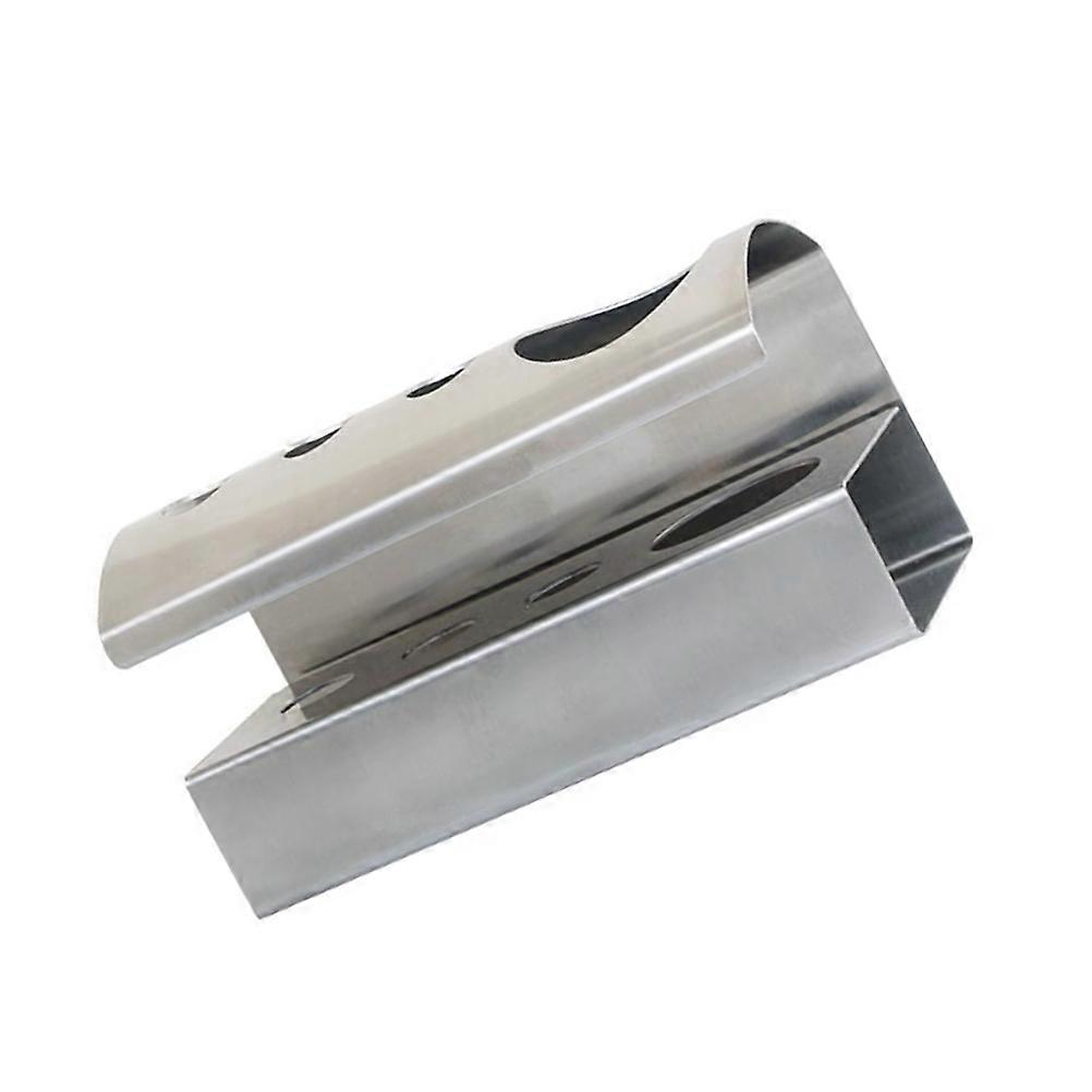 Toothbrush Holder Stainless Steel Silver Rack for Storage Use 3Pcs