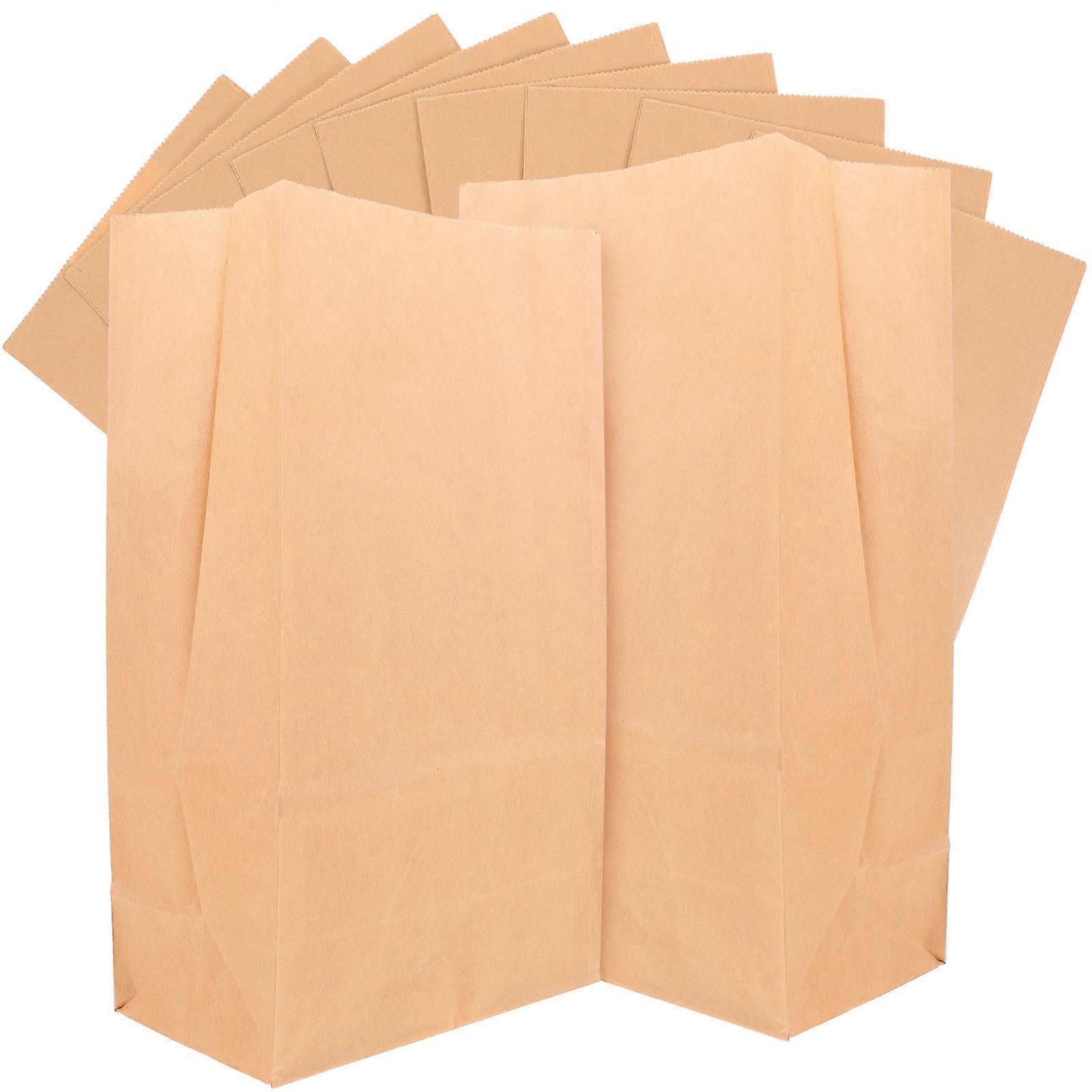 80 Pcs Food Containers Kraft Paper Bags Suitable For Grocery Stores And Wedding Parties In Beige With Hand Crafting Features