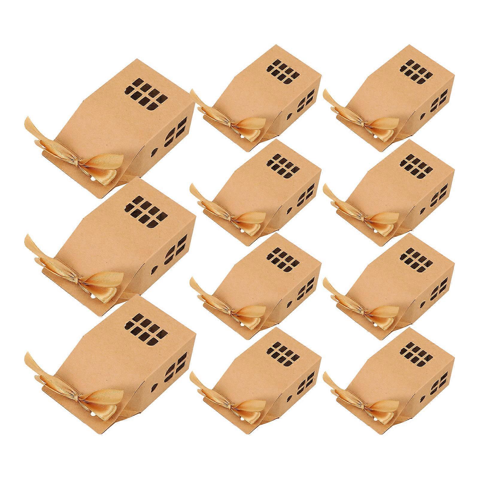 House Shaped Candy Boxes for Gift with 48Pcs Paper Candy Boxes