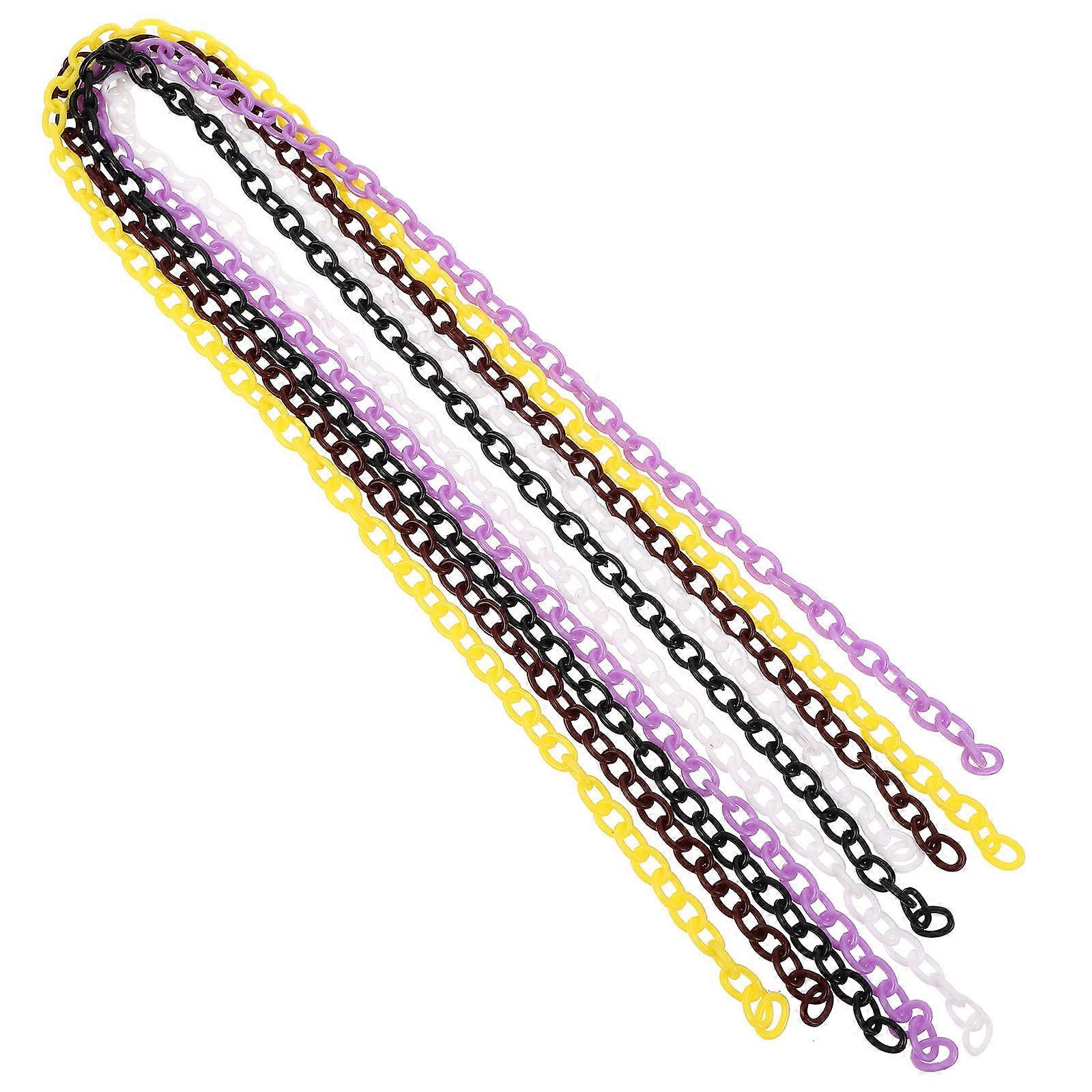 Plastic Jewelry Chains Link for DIY 40Pcs Assorted Color Decorative Chains