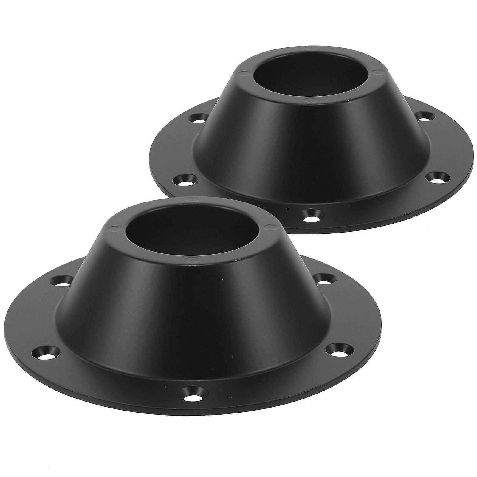 Rv Table Mount Camper Table Base for Secure Installation 6Pcs Black Aluminum