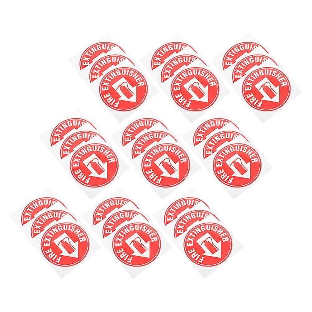 Fire Extinguisher Decal for Safety Use with 250Pcs High Visibility Adhesive Stickers
