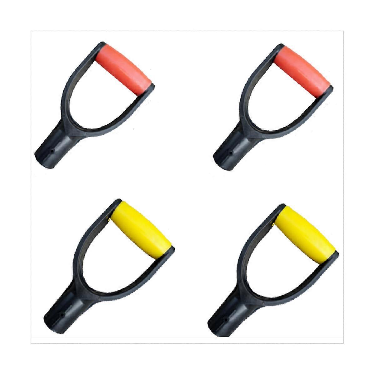 4 Pieces 32mm Inner Diameter Plastic Hand Shovel DShaped Handles