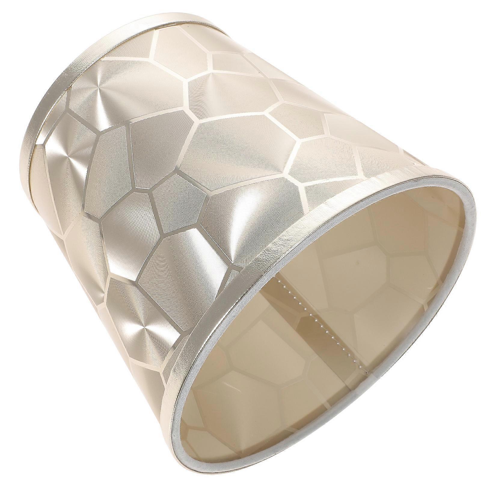 Golden Lamp Shade Simple Cover for Bedside Lamp 3Pcs Set