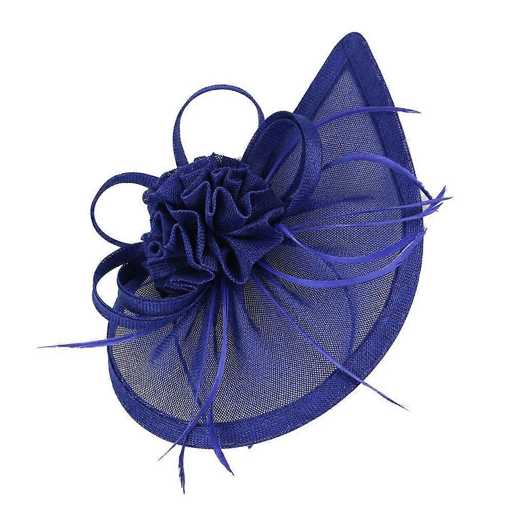 Kék esküvői felsők kalap dekorációhoz Retro menyasszonyi estélyi fejpánt