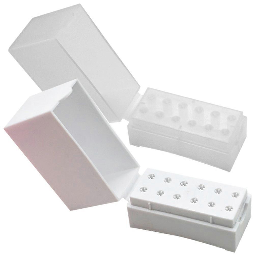 Nail Drill Bit Display Box for Professional Use 6Pcs Storage Case