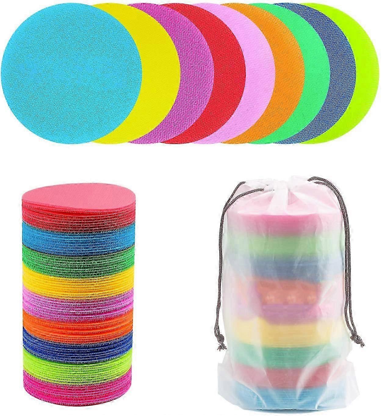 81 Pcs Carpet Dots Spot Carpet Spots Markers for Classroom, Carpet Circles Dots