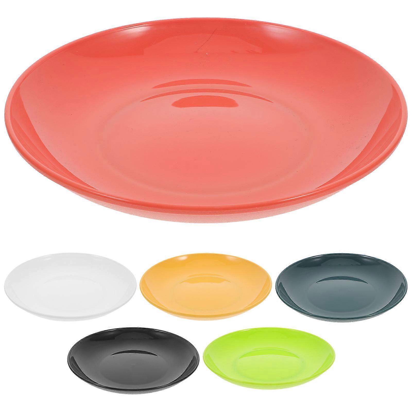Dinner Plates Reusable for Serving 18Pcs Vibrant Color Snack Plates