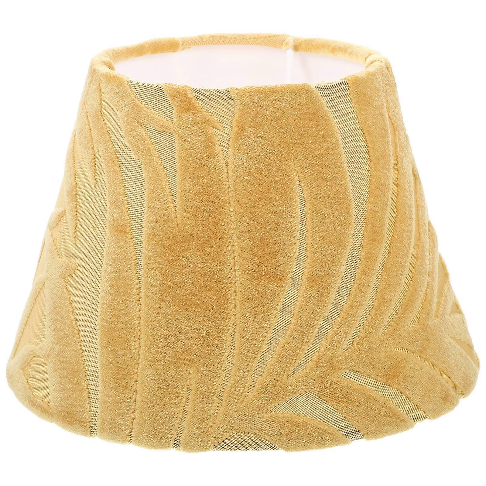 Desk Lamp Fabric Shade Yellow for Decorative Table Lamp Replacement
