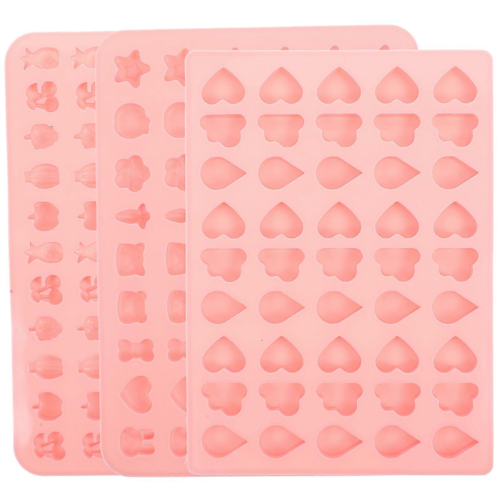 Jelly Making Silicone Mold 3Pcs Fruit Shape DIY Projects Heat Resistant Baking Tool for Parents