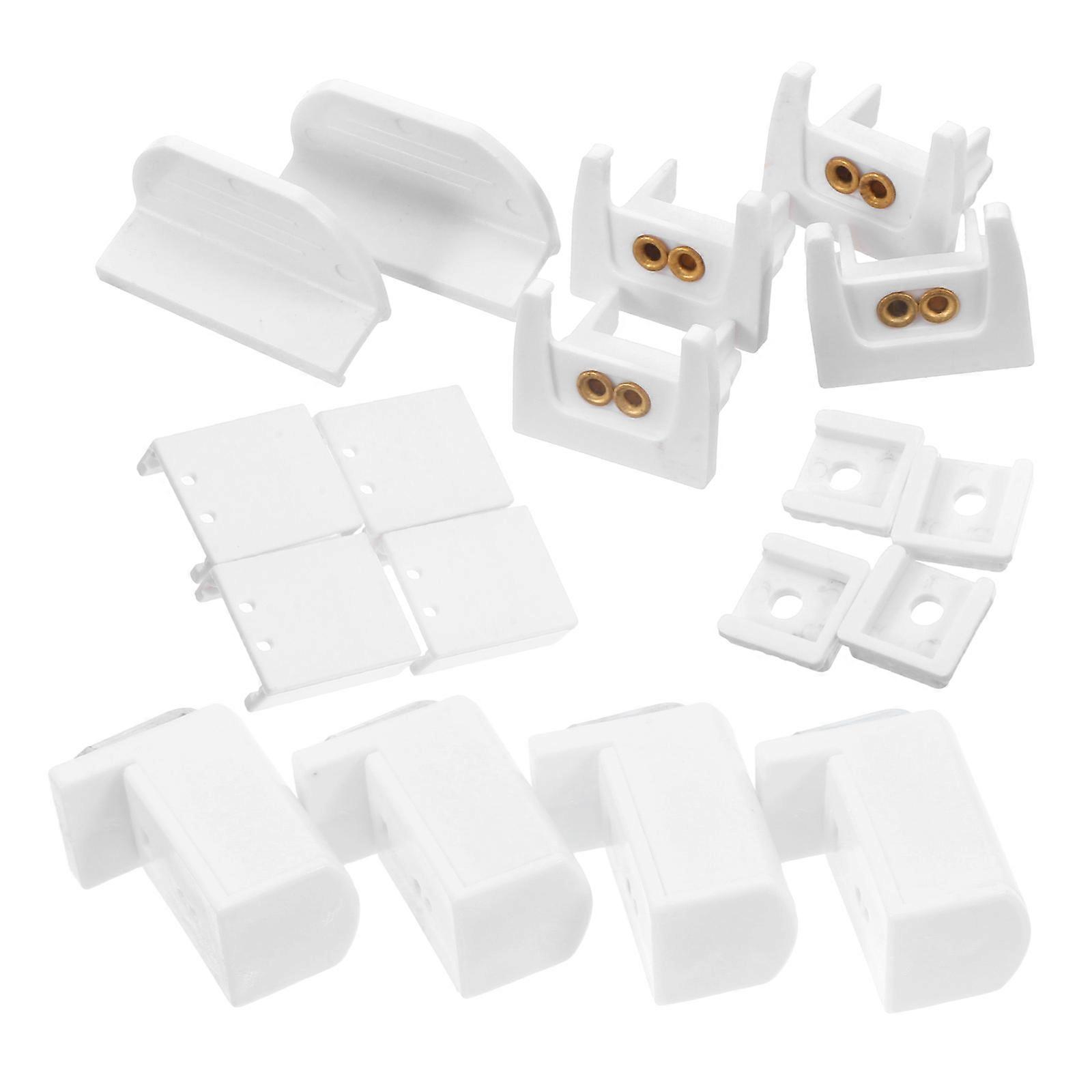 Vertical Blind Replacement Parts 18Pcs Easy Installation Mounting Brackets For Indoor Use Minimalist Design Support